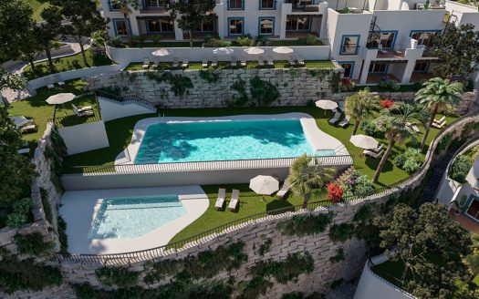 Penthouse cu 3 dormitoare și rooftop ~ Benahavis | Paraiso Pueblo